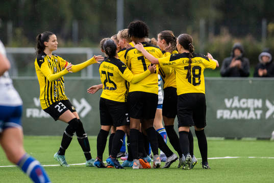 Häckens spelare jublar