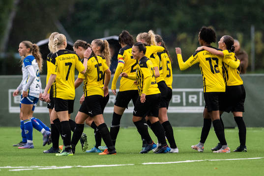 Häckens spelare jublar