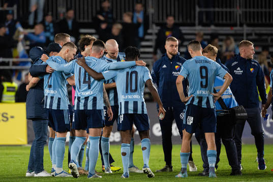 Djurgårdens spelare deppar