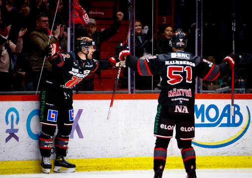 Örebros Rasmus Rissanen jublar vid 1-1