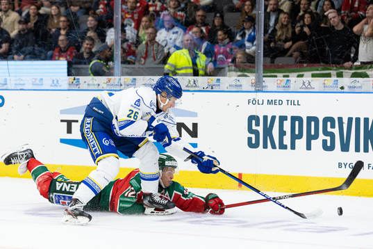 Frölundas Max Friberg och Leksands Patrik Noren