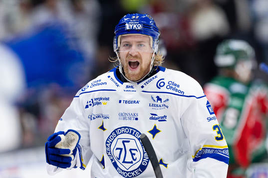 Leksands Anton Lindholm jublar
