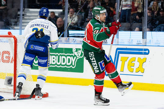 Frölundas Mats Rosseli Olsen jublar