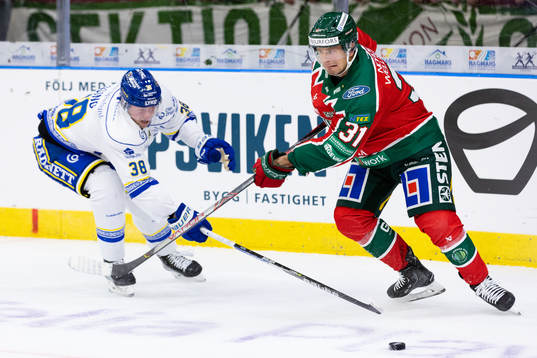 Leksands Olle Alsing och Frölundas Nicklas Lasu
