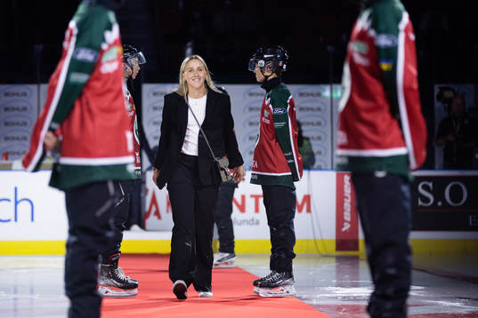 Frölundas damlags lagkapten Hanna Olsson