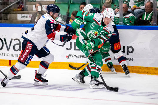 Linköpings Linus Hultström och Rögles Anton Bengtsson