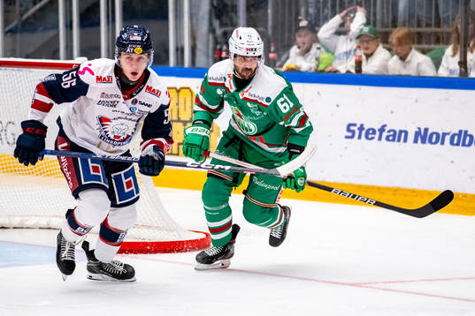 Linköpings Elias Sjöström  och Rögles Ludvig Larsson