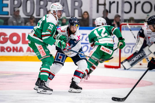 Rögles Kim Rosdahl  och Linköpings Oscar Fantenberg