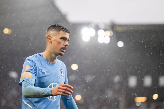 Malmö FFs Dennis Hadzikadunic deppar