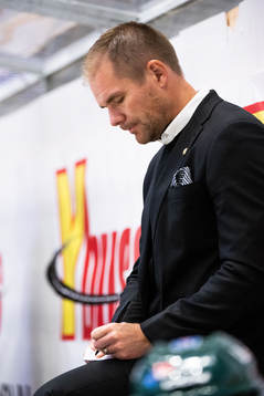 Färjestads tränare Tomas Mitell