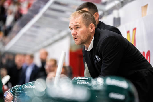 Färjestads tränare Tomas Mitell