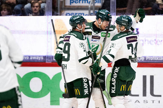 Färjestads Patrik Lundh Victor Ejdsell och Michael