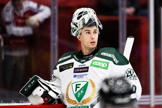 Färjestads målvakt Matthew Tomkins