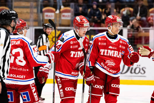 Timrås Nicholas Halloran och Sebastian Hartmann samt Anton