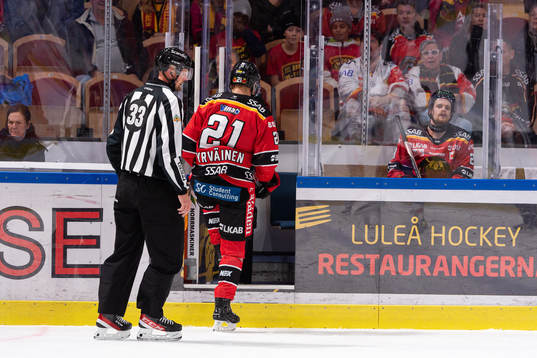 Luleås Juhani Tyrväinen och Brendan Shinnimin deppar