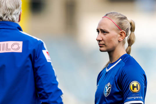 Växjös målvakt Louise Högrell Ledbetter