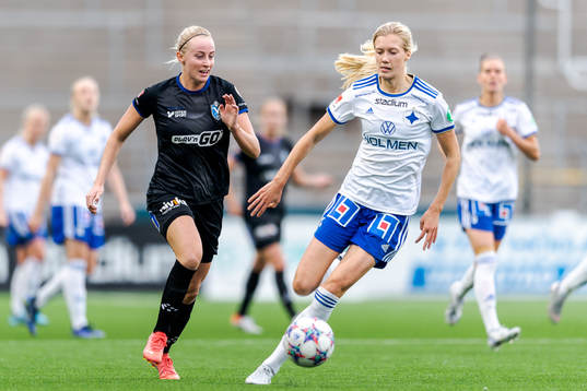 Växjös Hanna Stokki och Norrköpings Ebba Handfast