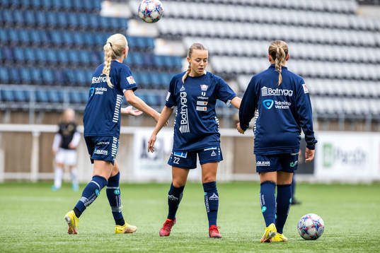 Linköpings Olga Ahtinen på uppvärmningen