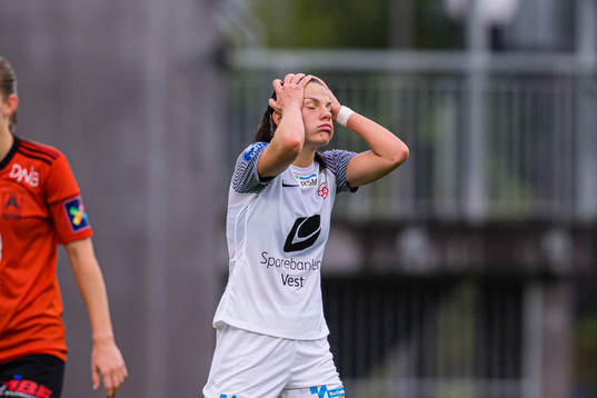 Marija Aleksic of Arna-Bjørnar reacts