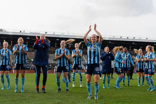 Djurgårdens spelare jublar
