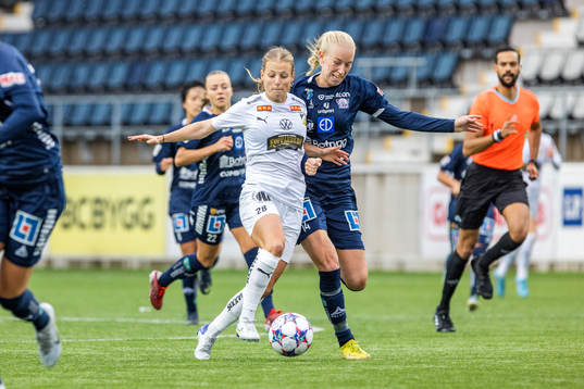 Häckens Anna Anvegård och Linköpings Amalie Vangsgaard