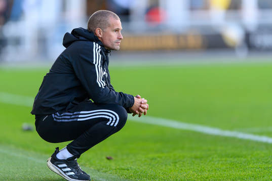 Falkenbergs tränare Christoffer Andersson