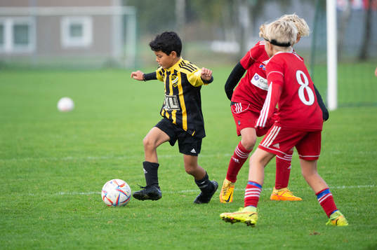 i matchen för pojkar födda 2012, U10, mellan IFK