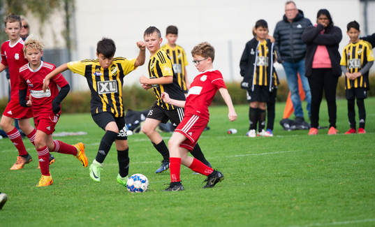 i matchen för pojkar födda 2012, U10, mellan IFK