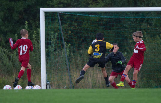 i matchen för pojkar födda 2012, U10, mellan IFK