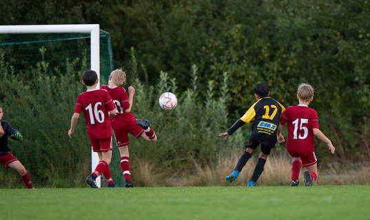 i matchen för pojkar födda 2012, U10, mellan IFK