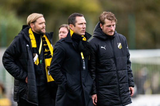 Häckens sportchef Martin Ericsson och Erik Friberg