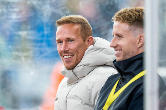 Häckens Mikkel Rygaard Jensen och Samuel Gustafson