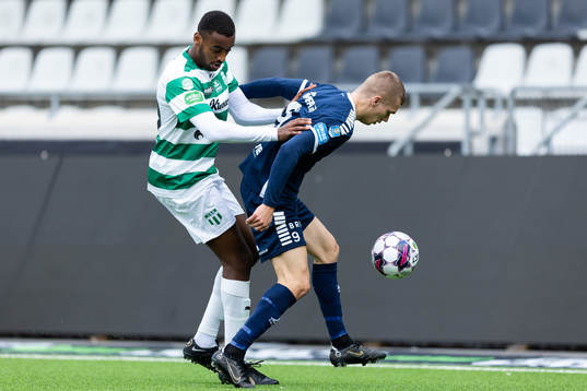Västerås SKs Theodore Rask och Utsiktens Lucas Hedlund