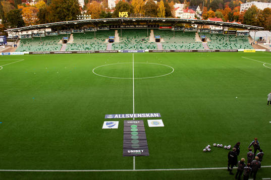 NP3 arena innan fotbollsmatchen i Allsvenskan mellan GIF