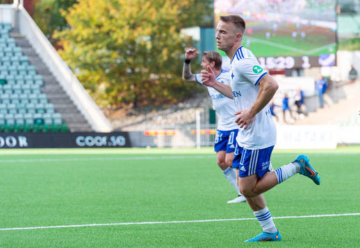 IFK Norrköpings Jacob Ortmark jublar