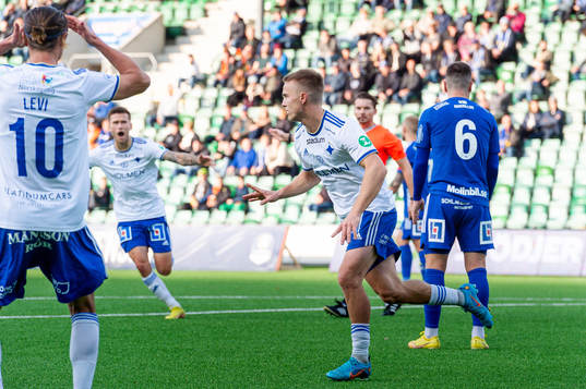 IFK Norrköpings Jacob Ortmark jublar