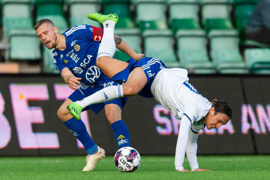 GIF Sundsvalls Erik Andersson och IFK Norrköpings Jonathan