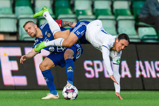 GIF Sundsvalls Erik Andersson och IFK Norrköpings Jonathan