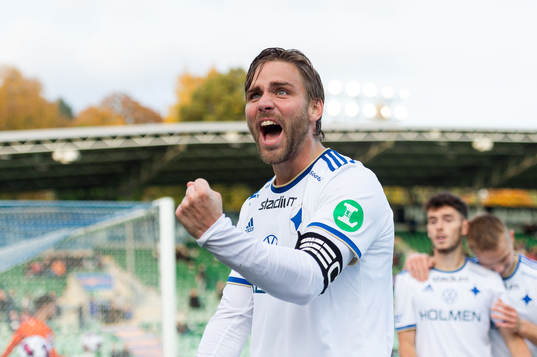 IFK Norrköpings Christoffer Nyman jublar