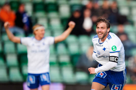 IFK Norrköpings Christoffer Nyman jublar