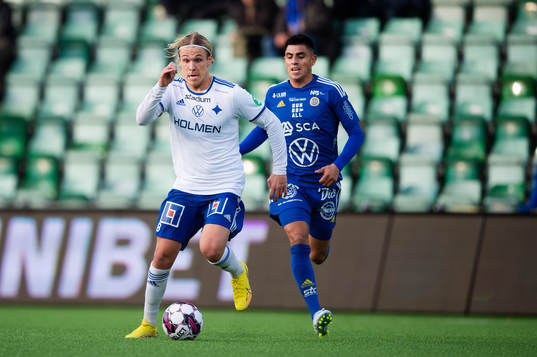 IFK Norrköpings Arnor Sigurdsson och GIF Sundsvalls Joe