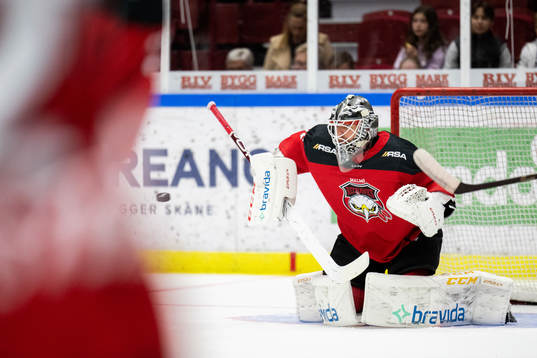 Malmö Redhawks målvakt Adam Werner
