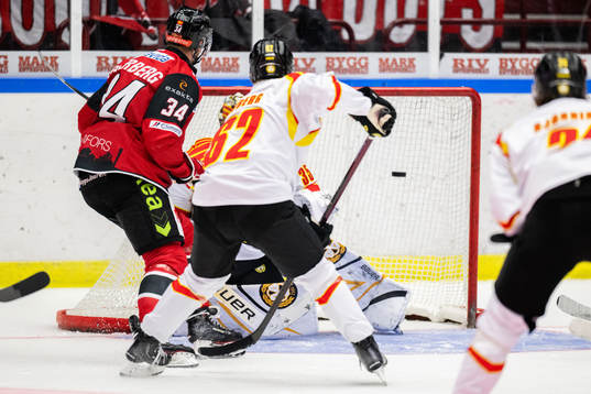 Malmö Redhawks Carl Söderberg gör 1-0