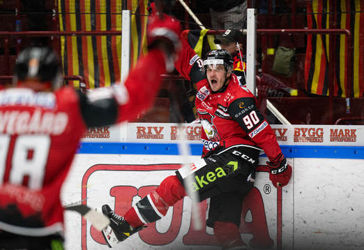 Malmö Redhawks Lance Bouma jublar