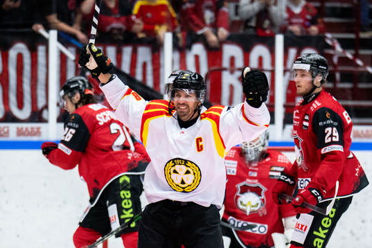 Brynäs Anton Rödin jublar
