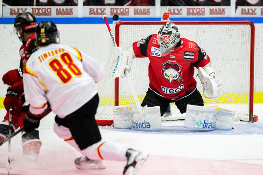 Malmö Redhawks målvakt Adam Werner