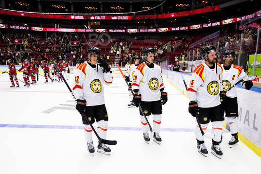 Brynäs Tom Hedberg, Oscar Birgersson, Simon Bertilsson och