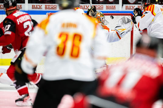 Malmö Redhawks Christoffer Forsberg gör 5-4 bakom Brynäs