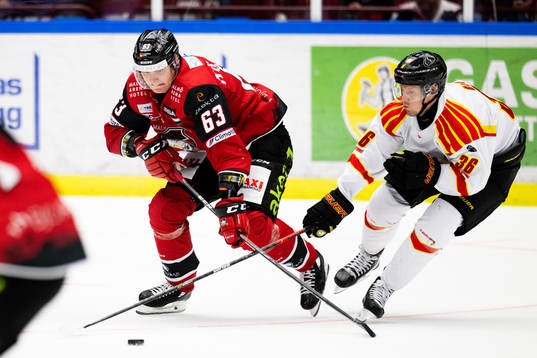 Malmö Redhawks Fredrik Händemark och Brynäs Linus Ölund