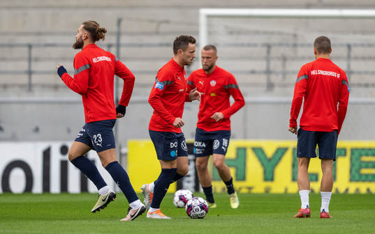 Helsingborgs Ali Suljic och Viljormur Davidsen